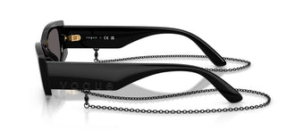 Vogue Vo5655su Women Black Rectangle Sunglasses