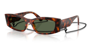 Vogue Vo5655su Women Havana Rectangle Sunglasses