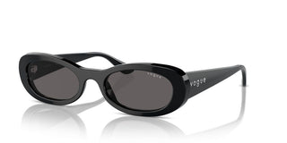 Vogue Vo 5582s Women Black Oval Sunglasses