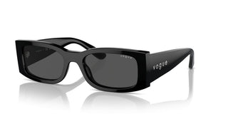 Vogue Vo 5584s Women Black Rectangle Sunglasses