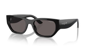 Vogue Vo 5586s Women Black Rectangle Sunglasses