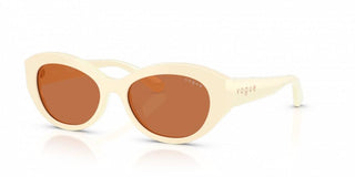 Vogue Vo 5659su Women White Oval Sunglasses