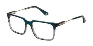 Police VPLN28 unisex Black Squared Eyeglasses