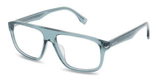Police Vplq64 Men Grey Squared Eyeglasses