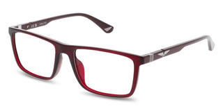 Police VPLQ66 men Red Squared Eyeglasses
