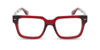 Police VPLQ73E men Red Squared Eyeglasses