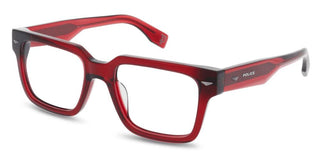 Police VPLQ73E men Red Squared Eyeglasses