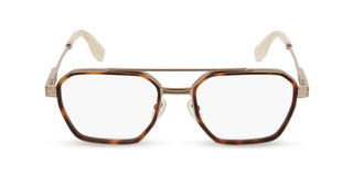 Police VPLQ76E unisex Havana Geometric Eyeglasses