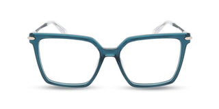 Police VPLR14 unisex Green Squared Eyeglasses