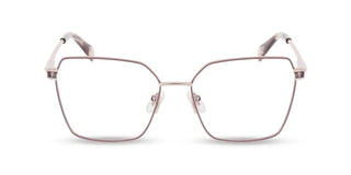 Police Vplr17 Unisex Rose Gold Geometric Eyeglasses