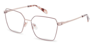 Police Vplr17 Unisex Rose Gold Geometric Eyeglasses