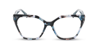 Police Vplr18 Unisex Havana Geometric Eyeglasses