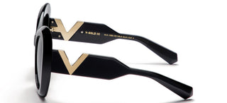 Valentino V - GOLD - III unisex Black Butterfly Sunglasses