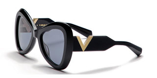 Valentino V - GOLD - III unisex Black Butterfly Sunglasses