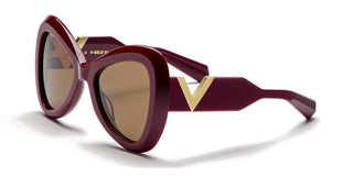Valentino V - GOLD - III unisex Red Butterfly Sunglasses