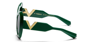 Valentino V - GOLD - III unisex Green Butterfly Sunglasses