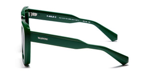 Valentino V - GOLD - II unisex Green Butterfly Sunglasses