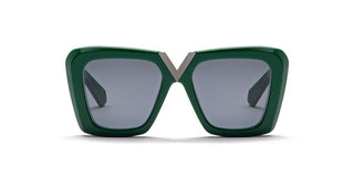 Valentino V - GOLD - II unisex Green Butterfly Sunglasses