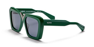 Valentino V - GOLD - II unisex Green Butterfly Sunglasses