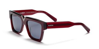 Valentino V - GOLD - I unisex Red Squared Sunglasses