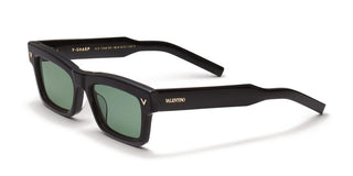 Valentino V - SHARP unisex Black Squared Sunglasses