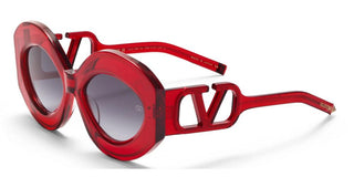 Valentino V - SOUL - II women Red Oversize Sunglasses