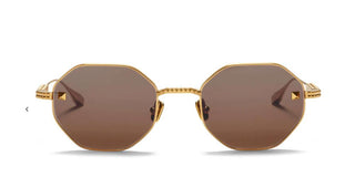 Valentino V - STUD women Gold Geometric Sunglasses