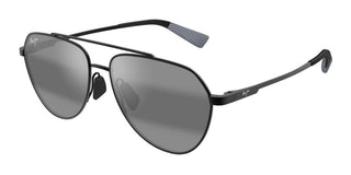 Maui Jim Waiwai Mj0634s Men Black Pilot Sunglasses
