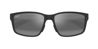 Maui Jim Walewaha Af Mj0686sa Men Black Squared Sunglasses