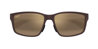 Maui Jim Walewaha Af Mj0686sa Men Brown Squared Sunglasses