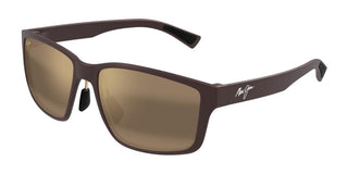 Maui Jim Walewaha Af Mj0686sa Men Brown Squared Sunglasses
