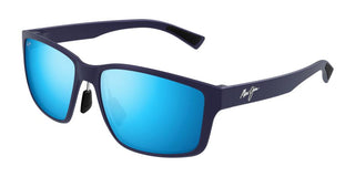 Maui Jim Walewaha Af Mj0686sa Men Black Squared Sunglasses