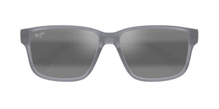 Maui Jim Walewaha Af Mj0686sa Men Grey Squared Sunglasses