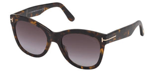 Tom Ford WALLACE FT 0870 women Havana Geometric Sunglasses