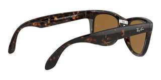 Ray-Ban WAYFARER FOLDING RB 4105 unisex Havana Squared Sunglasses