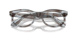 Ray-ban Wayfarer Oval 0rx 2242v Unisex Blue Geometric Eyeglasses
