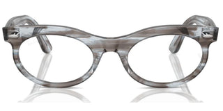 Ray-ban Wayfarer Oval 0rx 2242v Unisex Blue Geometric Eyeglasses