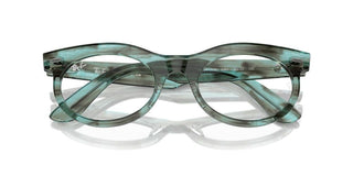 Ray-ban Wayfarer Oval 0rx 2242v Unisex Green Geometric Eyeglasses