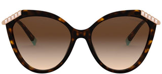 Tiffany & Co. WHEAT LEAF TF 4173B women Havana Cat Eye Sunglasses
