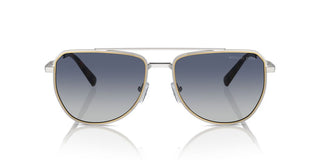 Michael Kors Whistler Mk 1155 Men Silver Pilot Sunglasses
