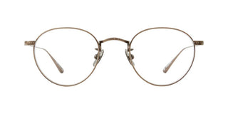 GARRETT LEIGHT WILLIAM unisex Gold Pantos Eyeglasses
