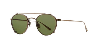 GARRETT LEIGHT WILLIAM CLIP unisex Gold Pilot Eyeglasses