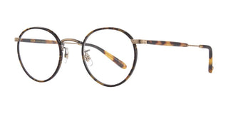 GARRETT LEIGHT WILSON unisex Havana Round Eyeglasses
