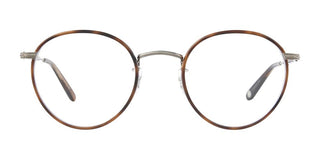 GARRETT LEIGHT WILSON unisex Havana Round Eyeglasses