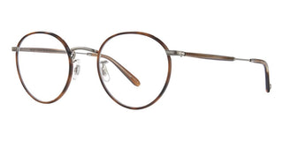 GARRETT LEIGHT WILSON unisex Havana Round Eyeglasses