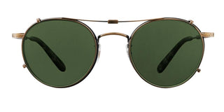 GARRETT LEIGHT WILSON CLIP unisex Gold Round Eyeglasses