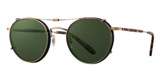 GARRETT LEIGHT WILSON CLIP unisex Gold Round Eyeglasses