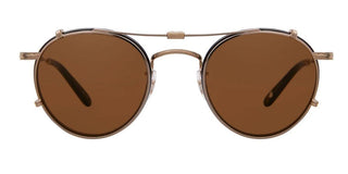 GARRETT LEIGHT WILSON CLIP unisex Gold Round Eyeglasses