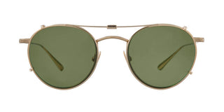 GARRETT LEIGHT WILSON CLIP unisex Gold Round Eyeglasses