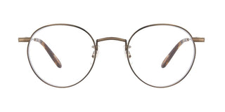GARRETT LEIGHT WILSON M unisex Gold Round Eyeglasses